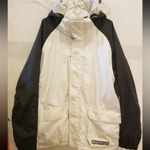Burton XL Snowboard Ski Jacket Mens White Collection